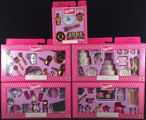 Barbie Special Collection Dinning Bakeware Wedding Lg And Sm Cookware Sets Nib Barbie Doll Set