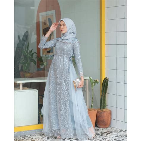 Jual Promo Termurah Paling Laris Bisa Cod Ready Size Jumbo Xxl Ld Gamis Vania Brukat Mix