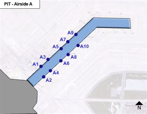 Pittsburgh Airport Pit Airside A Map