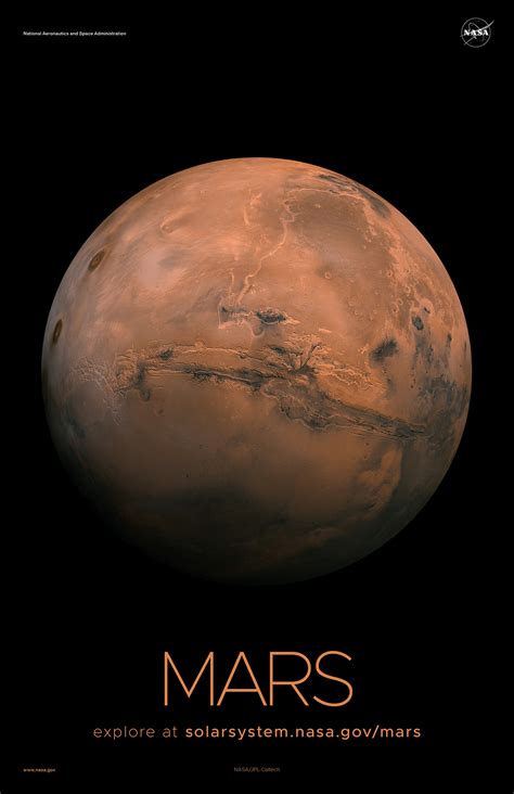 Mars Poster Version A Nasa Solar System Exploration