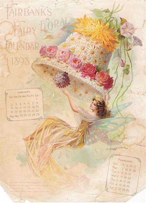 Fairbanks Fairy Floral Calendar Pagan Calendar Calendar Craft