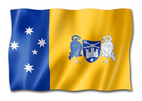 premium photo canberra city and australian capital territory flag australia