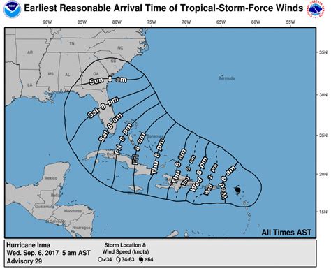 Florida Keys Hurricane Irma Path And Evacuations For Sept 6
