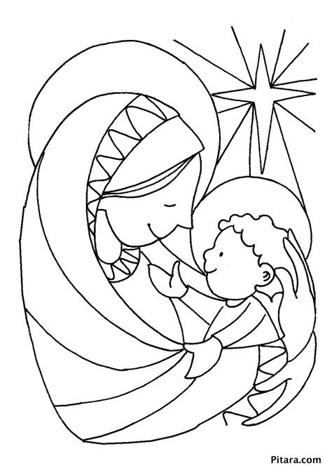 Christmas Coloring Pages For Kids Pitara Kids Network