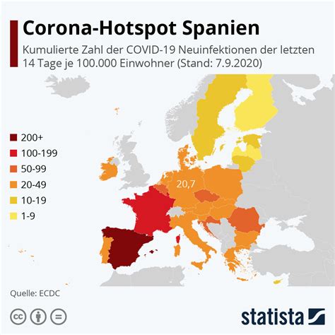 Der bundesweite inzidenzwert liegt bei 5,5. Neuinfektionen: Corona-Hotspot Spanien | Corona aktuell