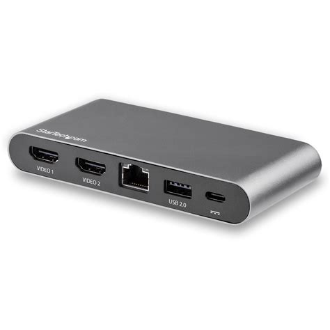 Startech Com Dual Monitor Usb C Multiport Adapter X K Hdmi W Pd In Distributor