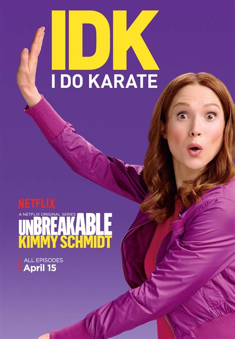 Unbreakable Kimmy Schmidt Season 2 Poster Idk Unbreakable Kimmy