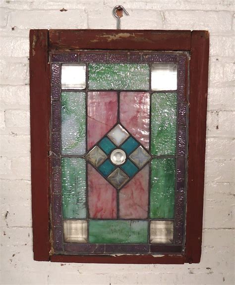 Vintage Antique Stained Glass Door 00430ns Tile Stained Stained