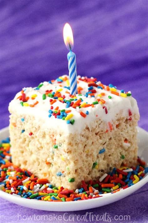Birthday Cake Rice Krispie Treats Recipe