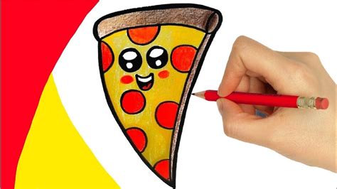 how to draw kawaii stuff how to draw pizza youtube