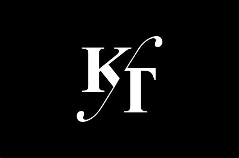 kt monogram logo design by vectorseller