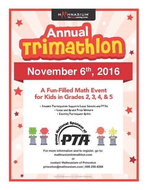 Mathnasium Annual Trimathlon Princeton Shopping Center