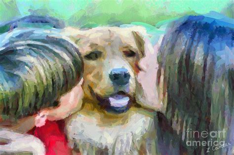 Golden Kisses Painting By Doggy Lips Fine Art America