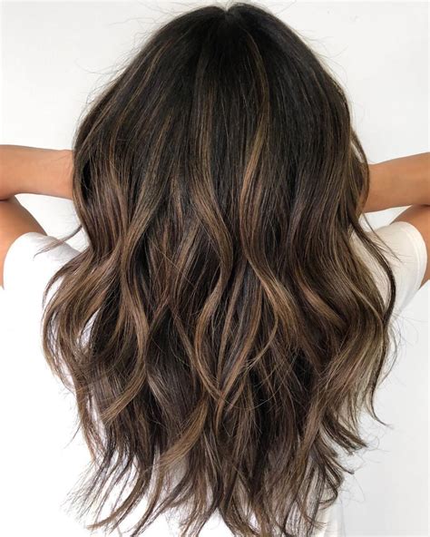 Black Hair With Bronze Highlights Ombre Hair Color Hair Color Balayage Brown Hair Colors Hair