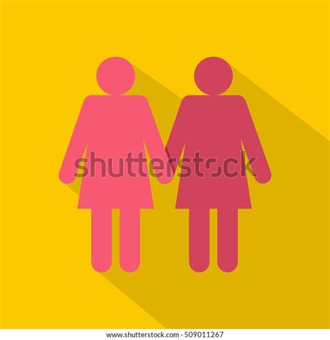 two girls lesbians icon flat illustration stock vector royalty free 509011267 shutterstock