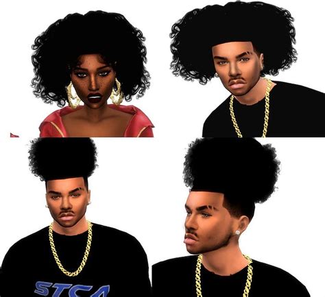 Curly Hairs By Xxblacksims Sims 4 Hair Male Sims 4 Curly Hair Sims