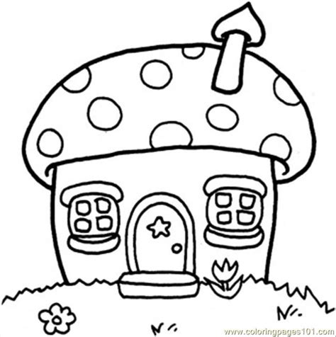 If you have been using a lot of coloring pages since staying home, jen goode is back this month with a tutorial on how to make mini art. Mushroom Cottage Coloring Page - Free Houses Coloring ...