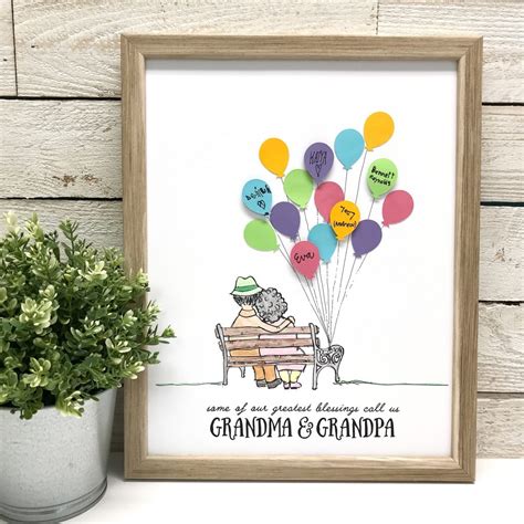 Grandma gifts for grandma birthday grandmother granddaughter. Easy DIY gift for Grandma & Grandpa - Branches
