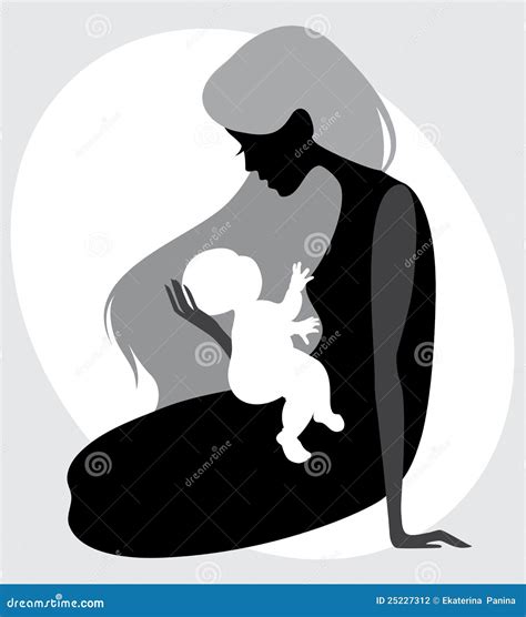 Mother And Child Silhouette Stock Photography Image 25227312