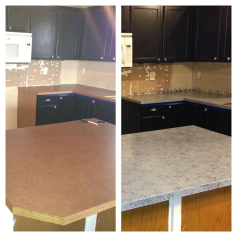 Before And Afterpainted My Laminate Counters With Gianigranite Kit
