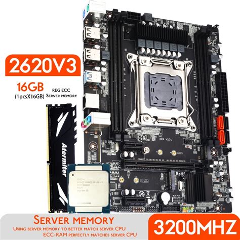 Atermiter X99 Motherboard Kit Set With Intel Xeon E5 2620 V3 Cpu Lga