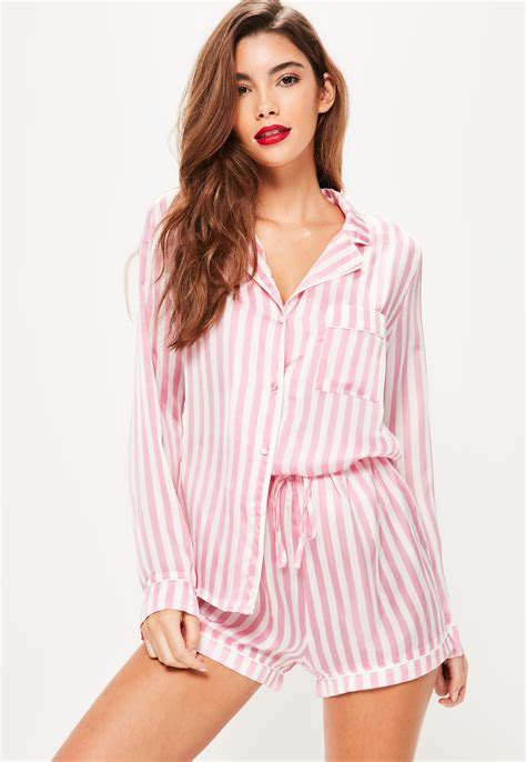 Missguided Striped Pyjama Set