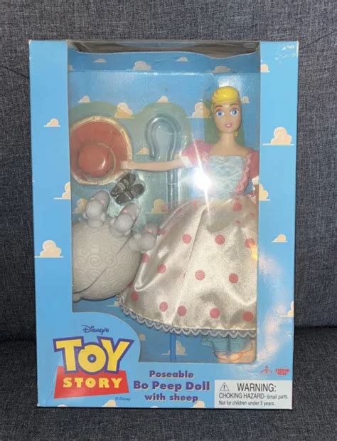 Disneys 1995 Toy Story Poseable Bo Peep With Her Sheep Thinkway Toys