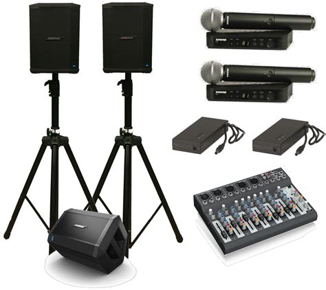 Performer Portable Pa System Hire With Single Foldback Battery