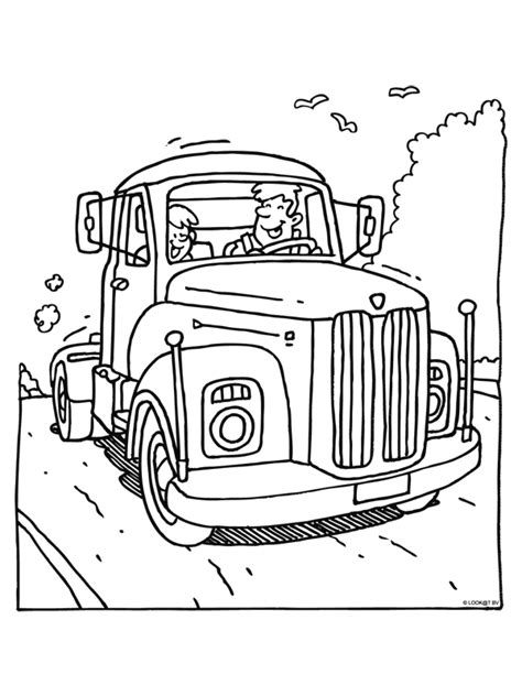 Kleurplaten van de grote vrachtwagens tankwagens betonwagen sleepwagens op kids n fun vind je altijd de leukste kleurplaten het eerst. Mewarnai 212: Kleurplaat Vrachtauto Daf