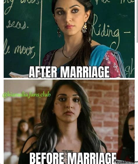 After And Before Marriage Kiara Advani Funny Pic Oh Yaaro