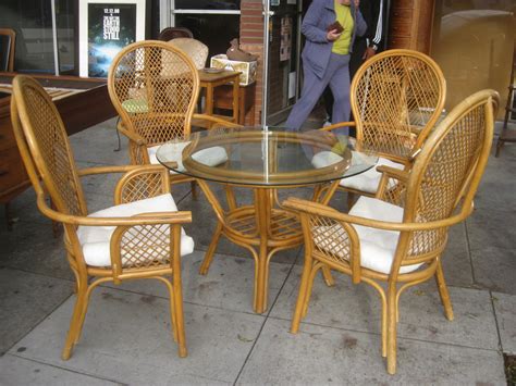 Outdoor wicker rocking chairs, swinging rattan chairs, outdoor wicker furniture sets, and much more! UHURU FURNITURE & COLLECTIBLES: SOLD - Wicker Table and ...