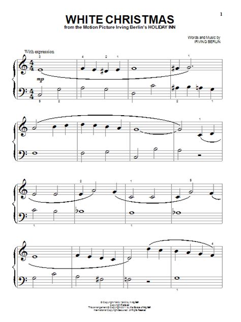 The higher the version number, the more challenging and intricate the. White Christmas sheet music by Irving Berlin (Piano (Big ...