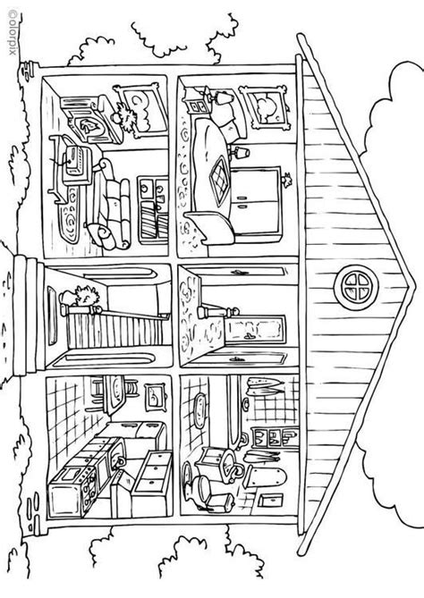 Image result for coloring interior design | House colouring pages