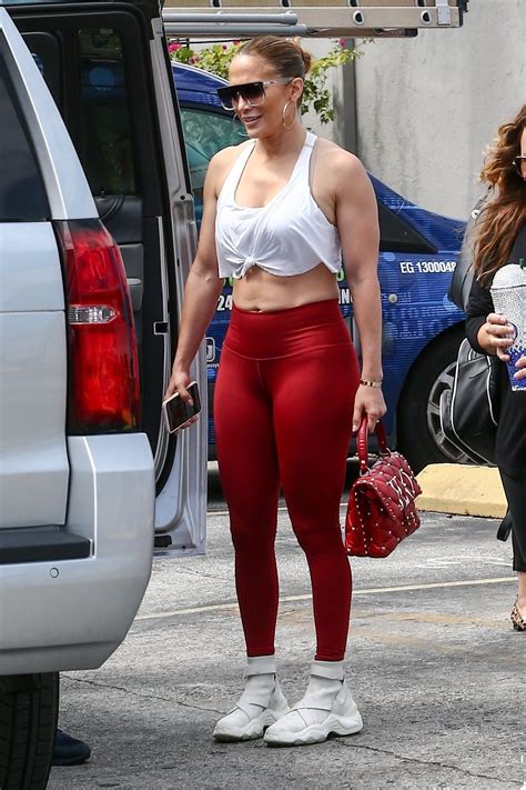 jennifer lopez in red leggings at the gym in miami 04 gotceleb
