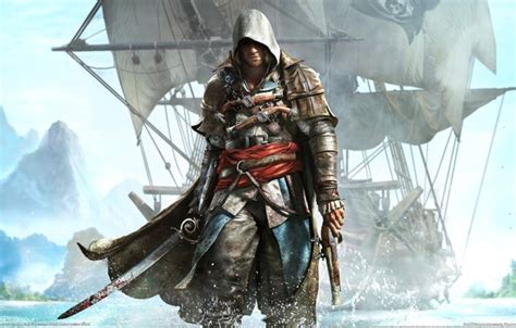 Wallpaper Water Island Ship Coast Assassin S Creed Black Flag