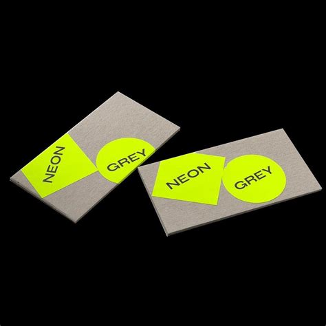 Visual Identity For Neongrey Graphicdesign Businesscards Stickers