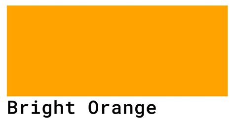 45 Shades Of Orange Color With Names And Html Hex Rgb Codes Orange Images