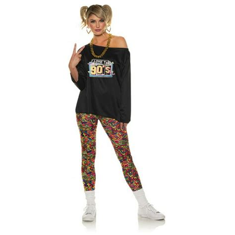 Underwraps Womens All That 90s Fly Girl Costume