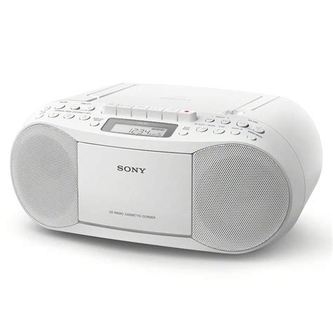 Sony Boombox Cdfmkassette Hvid Cfd S70 Køb Her