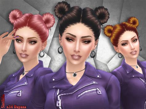 The Sims Resource Sintiklia Hair S34 Dayana