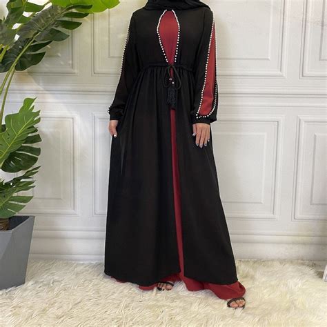 Abaya Maxi Dress For Muslim Woman Premium Chiffon Material Etsy Uk