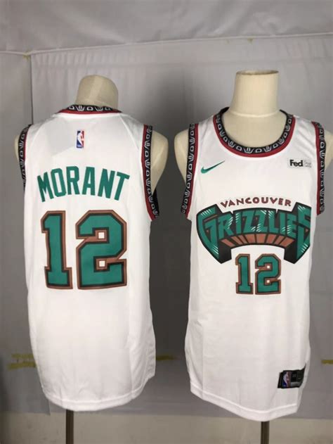 2020 Grizzlies 12 Ja Morant White Nike Swingman Jersey Memphis