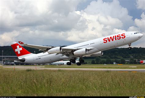Hb Jmm Swiss Airbus A340 300 At Zurich Photo Id 731508 Airplane