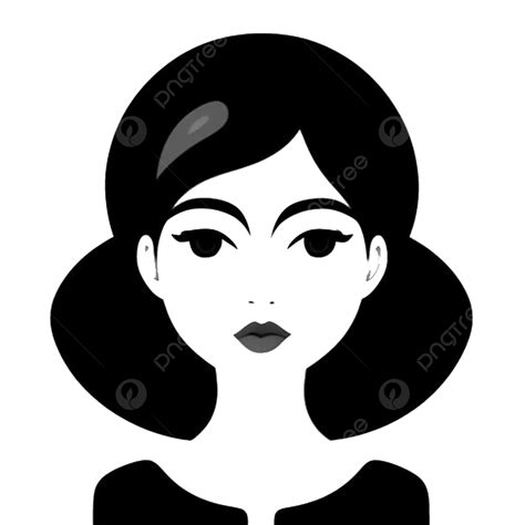 A Girl On Transparent Background Vector Girl Face Vector Png And