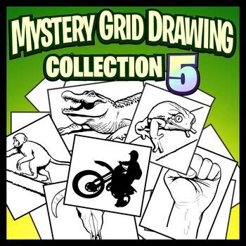 Mystery Grid Drawing Collection 5 By Outside The Lines Lesson Designs