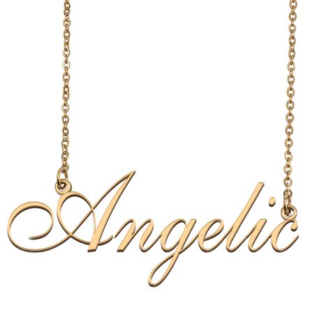 Customized Simple My Name Necklace Jewelry Ts For Girls Angelic