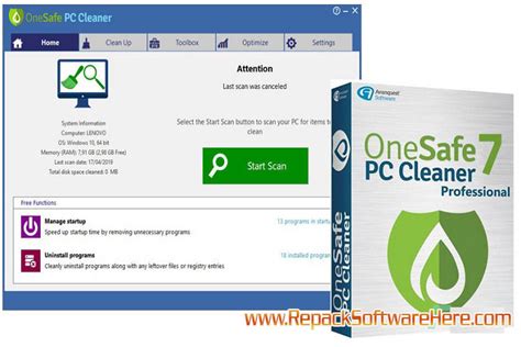 One Safe Pc Cleaner Pro 8107 Pc Software