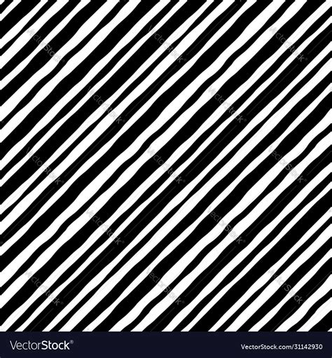 Grunge Lines Style Pattern Abstract Striped Black Vector Image