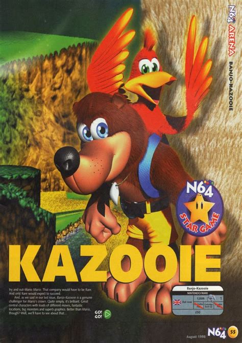 Scan Of The Review Of Banjo Kazooie Published In The Magazine N64 18