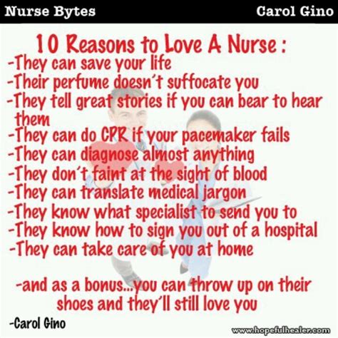 Reasons To Love A Nurse Love A Nurse Pinterest